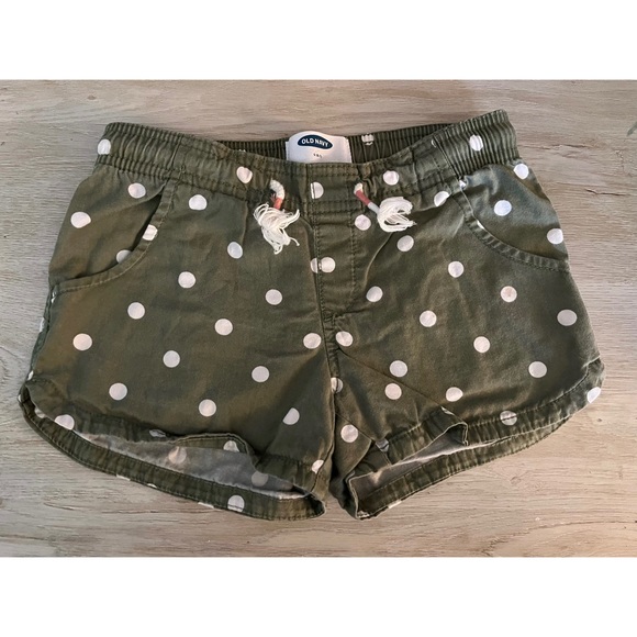 Old Navy Other - Old Navy • Olive Green Polka Dot Shorts